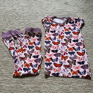 Little Sleepies Short Sleeve Two Piece Pajamas 5/6!